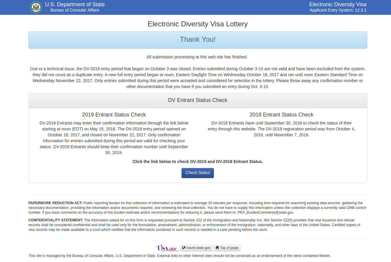 How to play the Green Card lottery