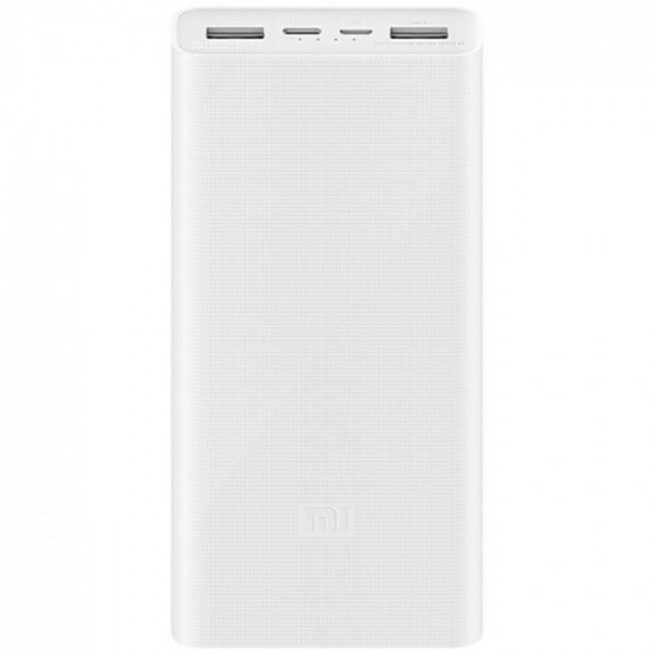 Читать далее о этой статье Xiaomi Mi Power Bank 3 20000 mAh USB-C, White (PLM18ZM) narxi, haqida