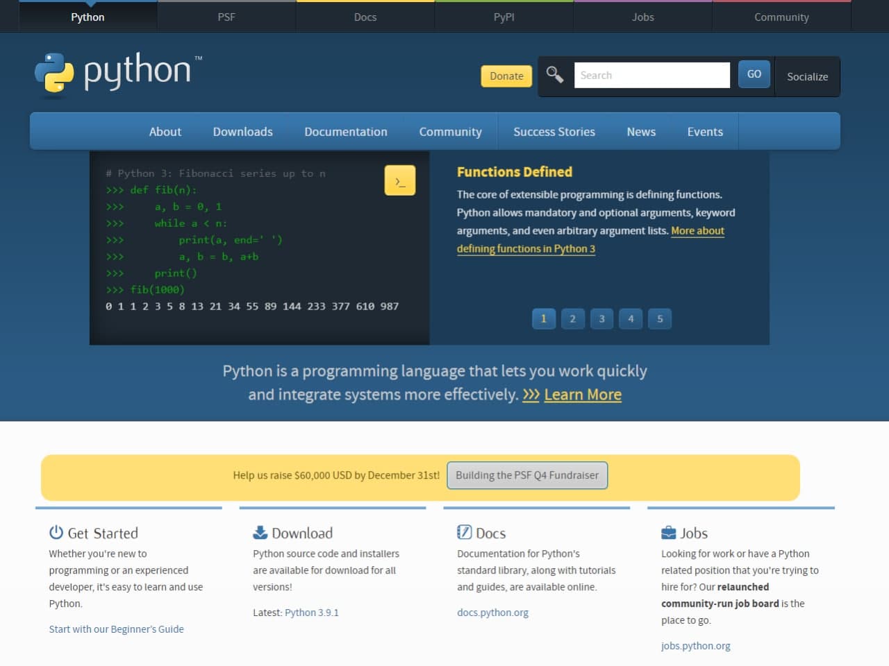 Python official website ⋆ WWW.SAVOL-JAVOB.COM
