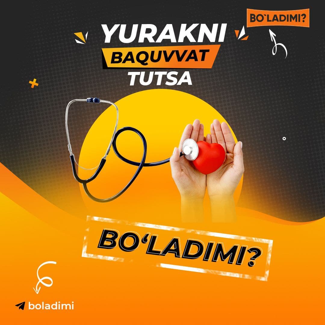 Читать далее о этой статье Yurakni baquvvat tutsa bo’ladimi?
