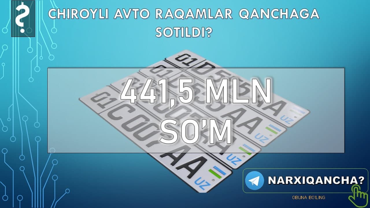Читать далее о этой статье 2021 yildagi eng qimmat avtonomer qanchaga sotildi?